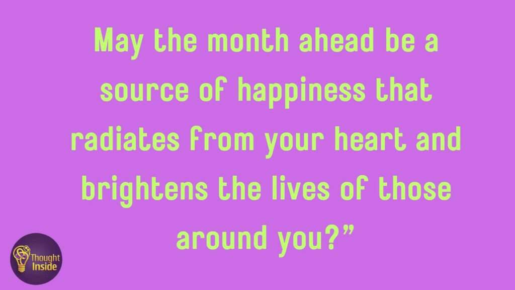 New Month Quotes And Prayers